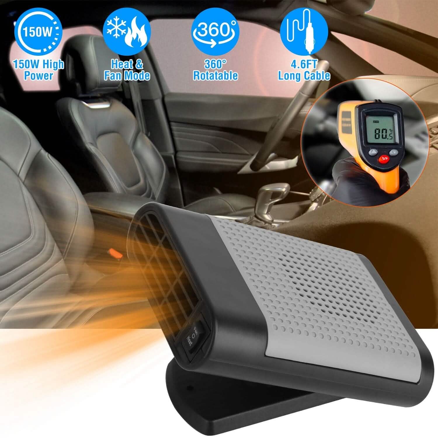 12V 150W Portable Car Heater