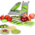 14-Pieces: Vegetable Spiralizer, Slicer, and Food Chopper