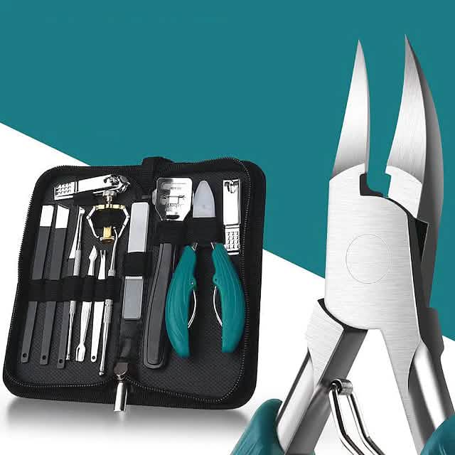 15-Piece: Nail Clipper Pedicure Set