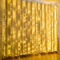 19.6 x 6.6 FT. 448 LED Warm White Waterproof String Fairy Curtain Lights
