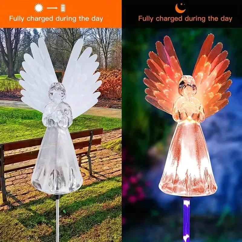 2-Pack: Angel Solar Garden Lights