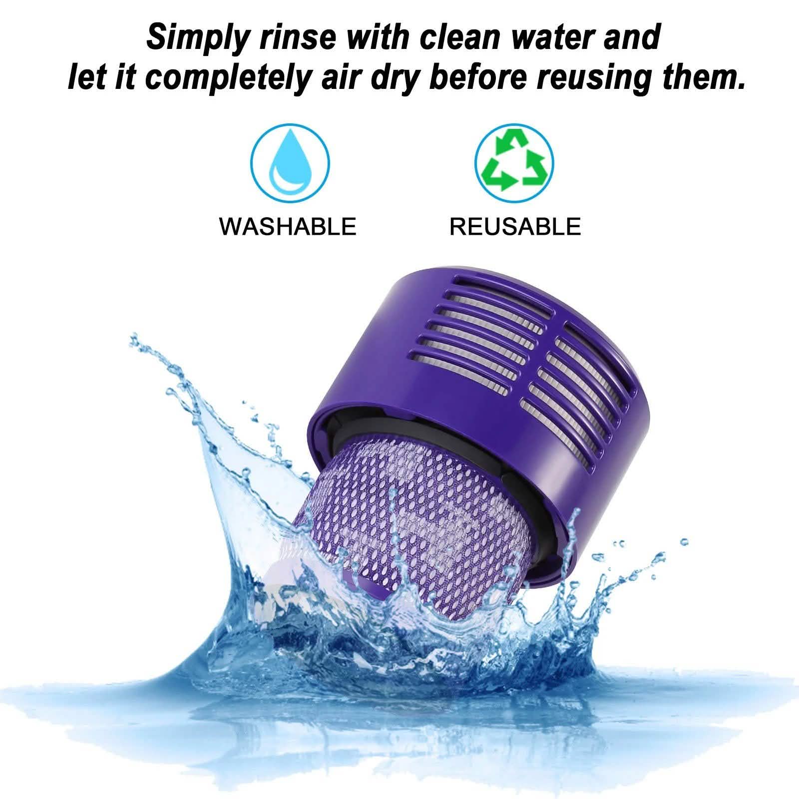 2-Packs: Vacuum Filter Replacement for Dyson V10 Series