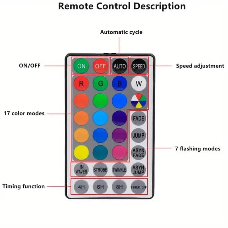 24 LED RGB 16 Colors Rose Tree Night Light Battery And USB Plug Operated Rose Flower Fairy Lights Remote Control