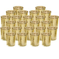 24-Pieces Gold Votive Tealights Candle Holder Mercury Glass