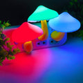 3-Pack: Mushroom Night Light with Dusk to Dawn Sensor