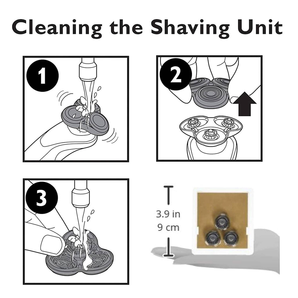3-Pack: Generic Replacement Heads for Philips Norelco Shavers Series 5000