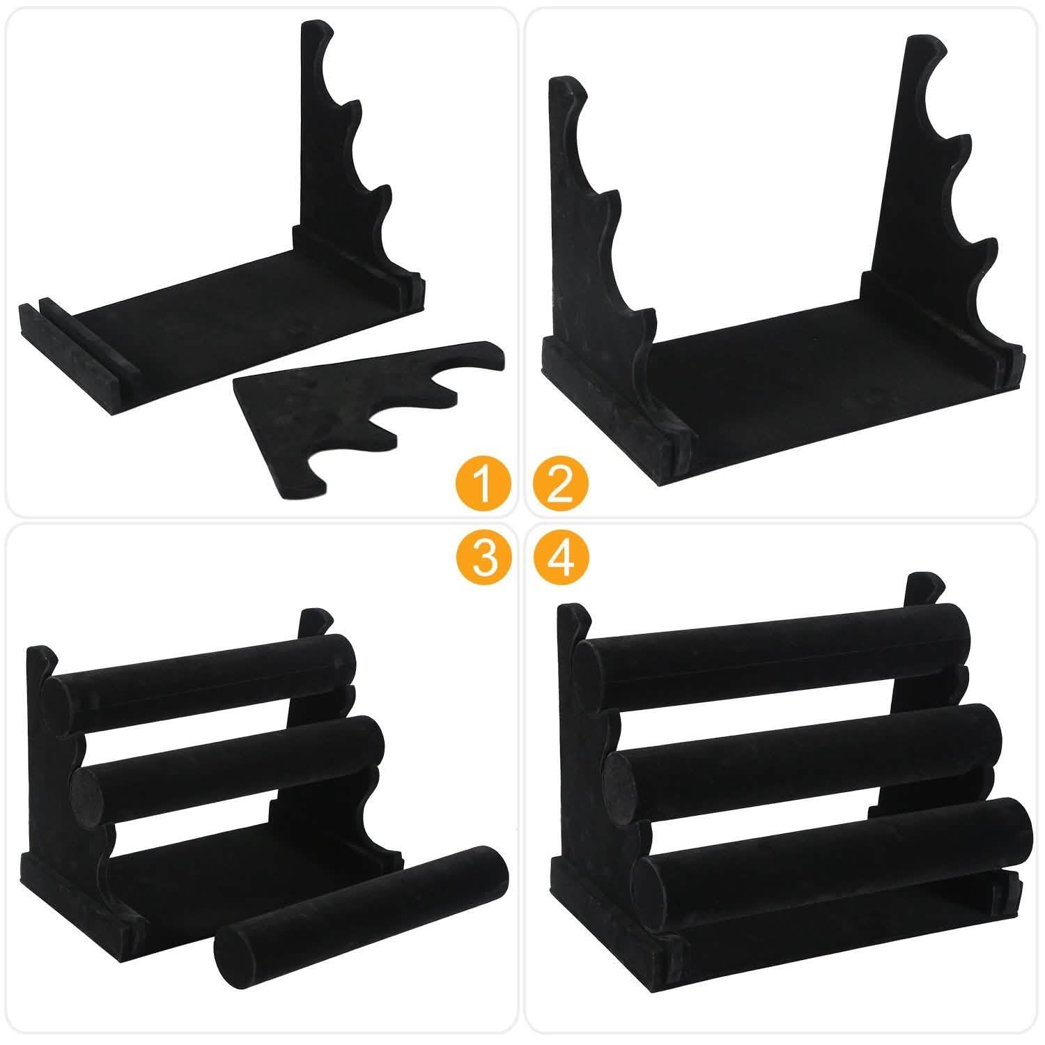 3-Tier Velvet Jewelry Stand