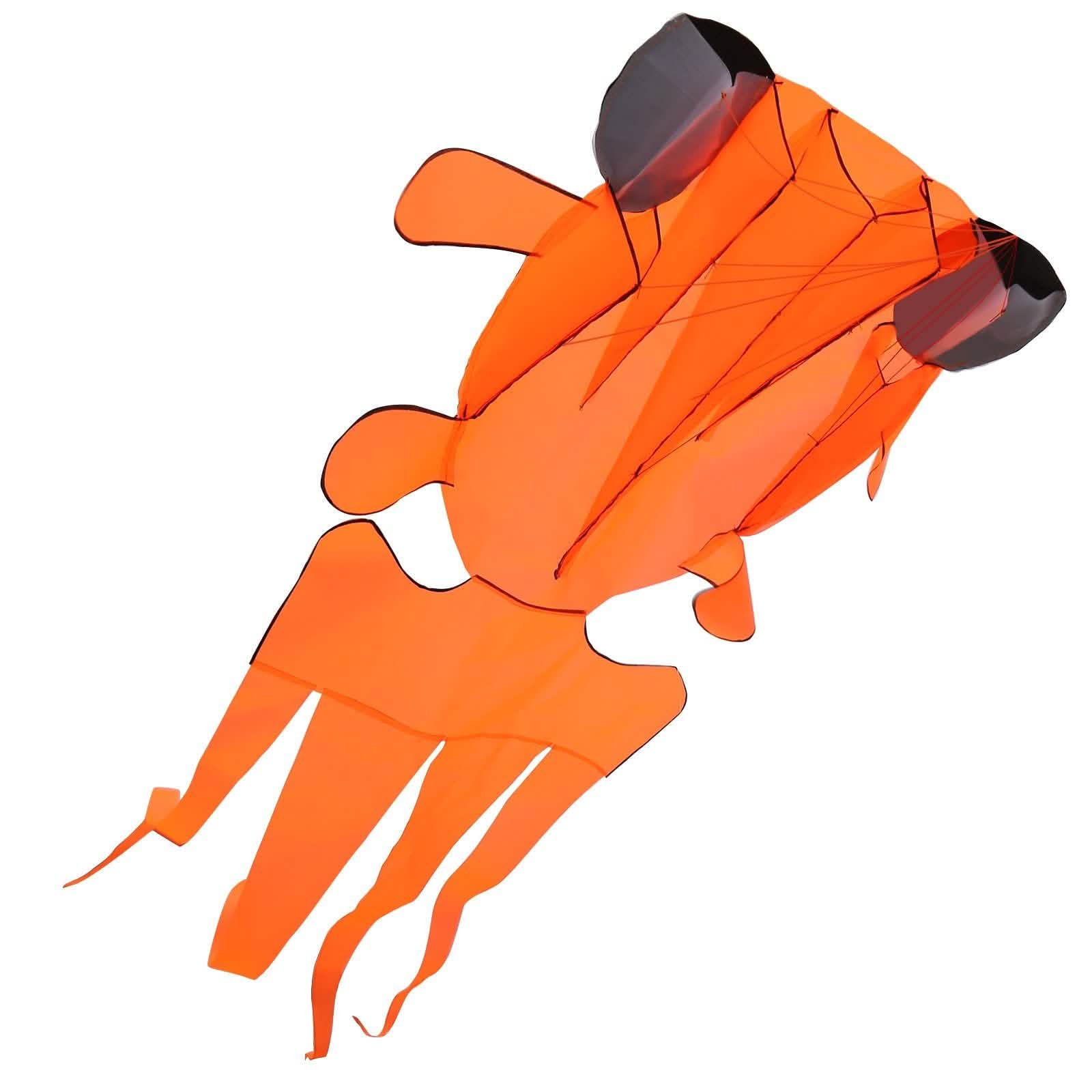 3D Kite Easy to Fly Orange Goldfish