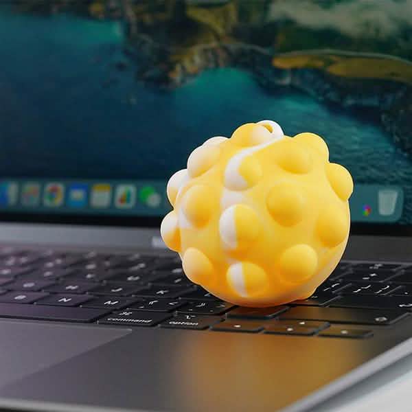 3D Pop Ball Fidget Toy Keychain Stress Reliever For Children and Adults