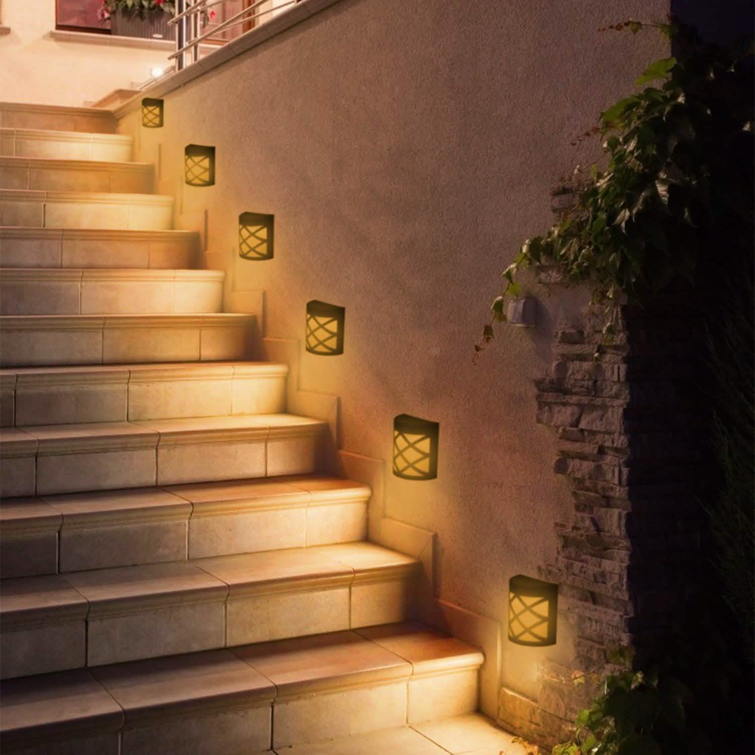 4-Pack: Solar Power LED Fence Light