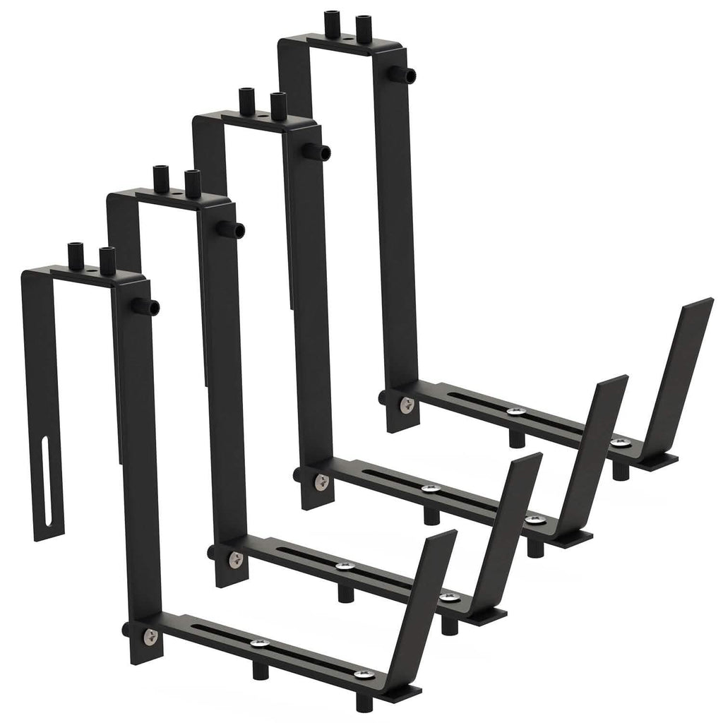 4-Piece: Adjustable Planter Box Brackets