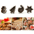 4-Piece: Plastic Cookie Baking Moulds