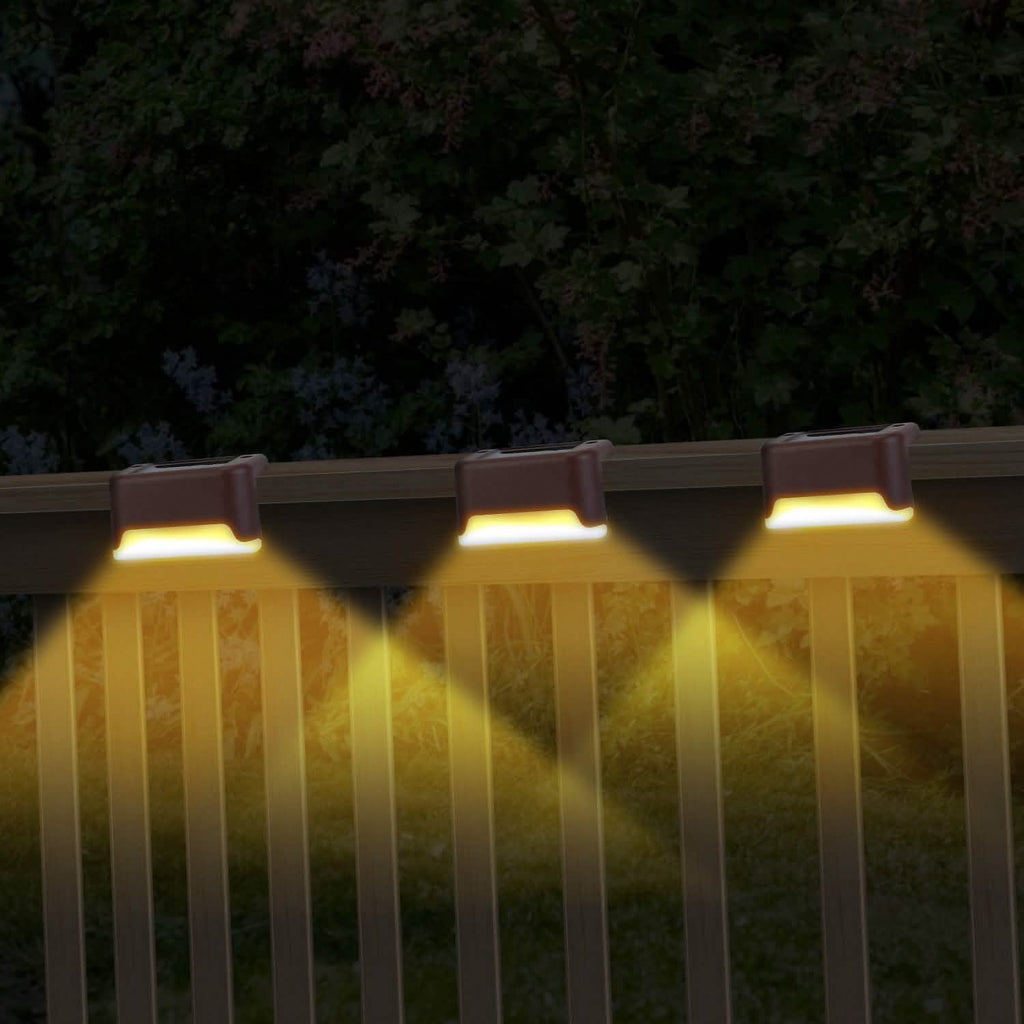 4-Piece: Solar Powered LED Step Lights