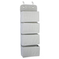 4-Pockets Wall Mount Closet Storage Organizer