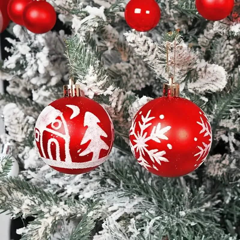 44-Piece Set: Christmas Decoration Colorful Ball Gift Box Set
