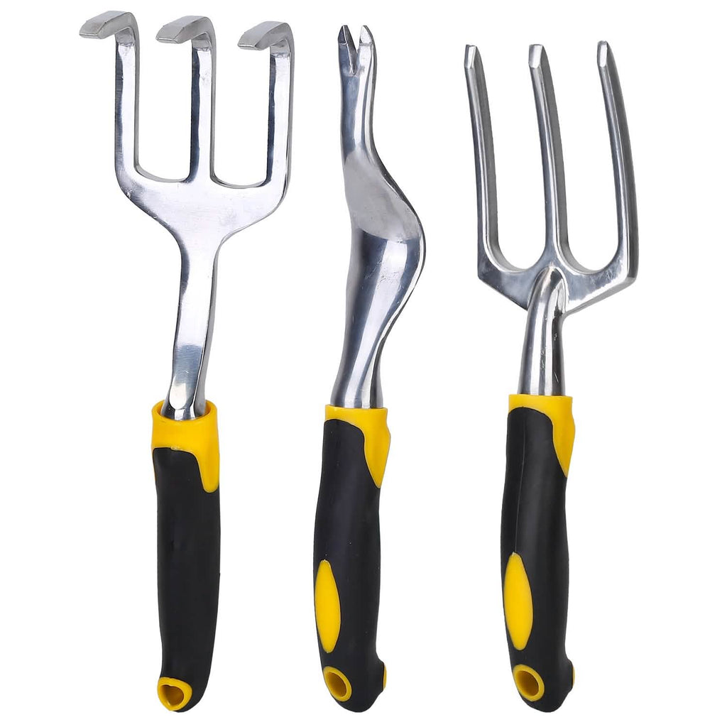 5-Pieces Set: Heavy Duty Garden Tool Set with Non-Slip Handle