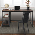 55" Rectangular Desk with Storage Shelves