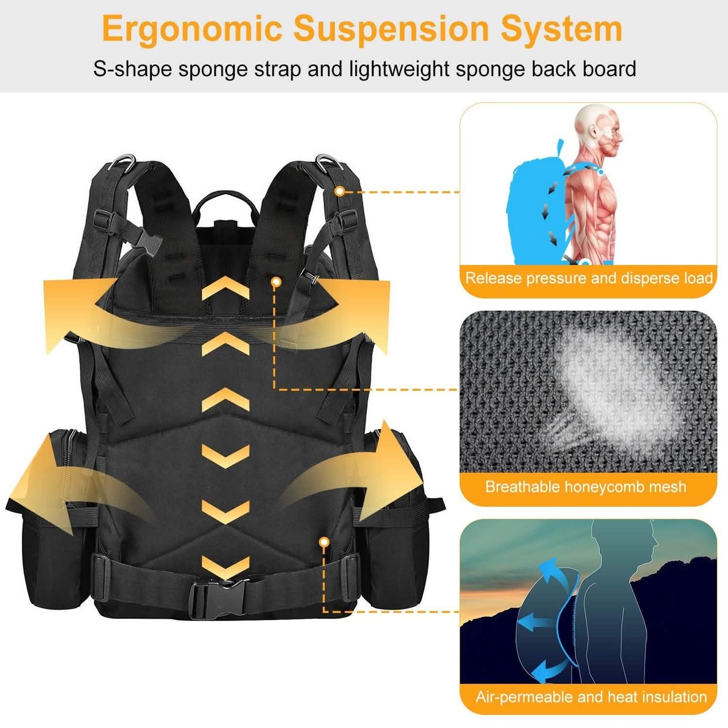 56L Military Tactical Backpack