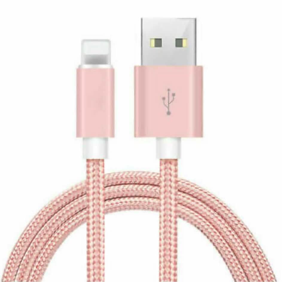 6-Pack: 10-Foot Braided Heavy-Duty Lightning Cables for Apple Devices