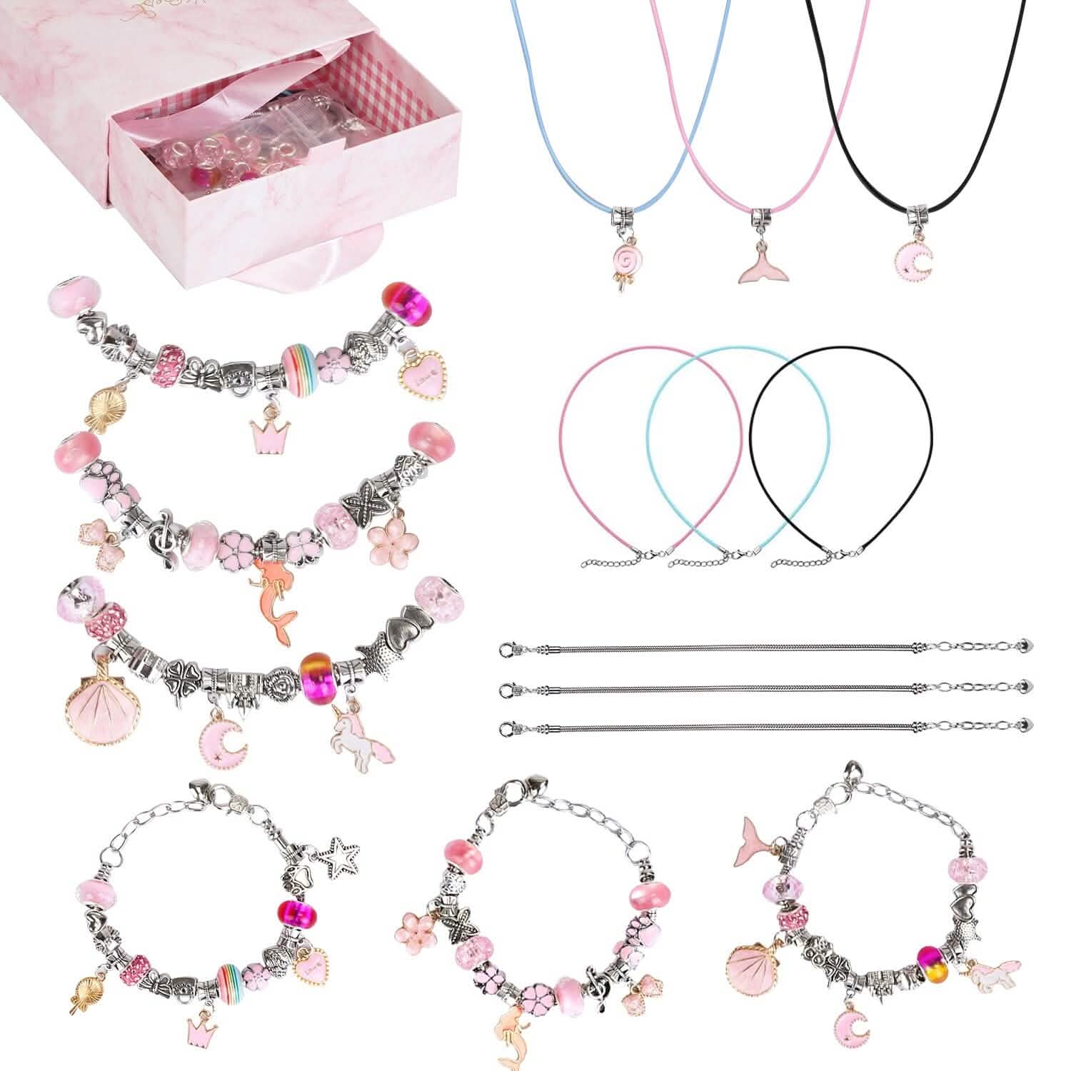 66-Pieces: Charm Bracelet Making Kit