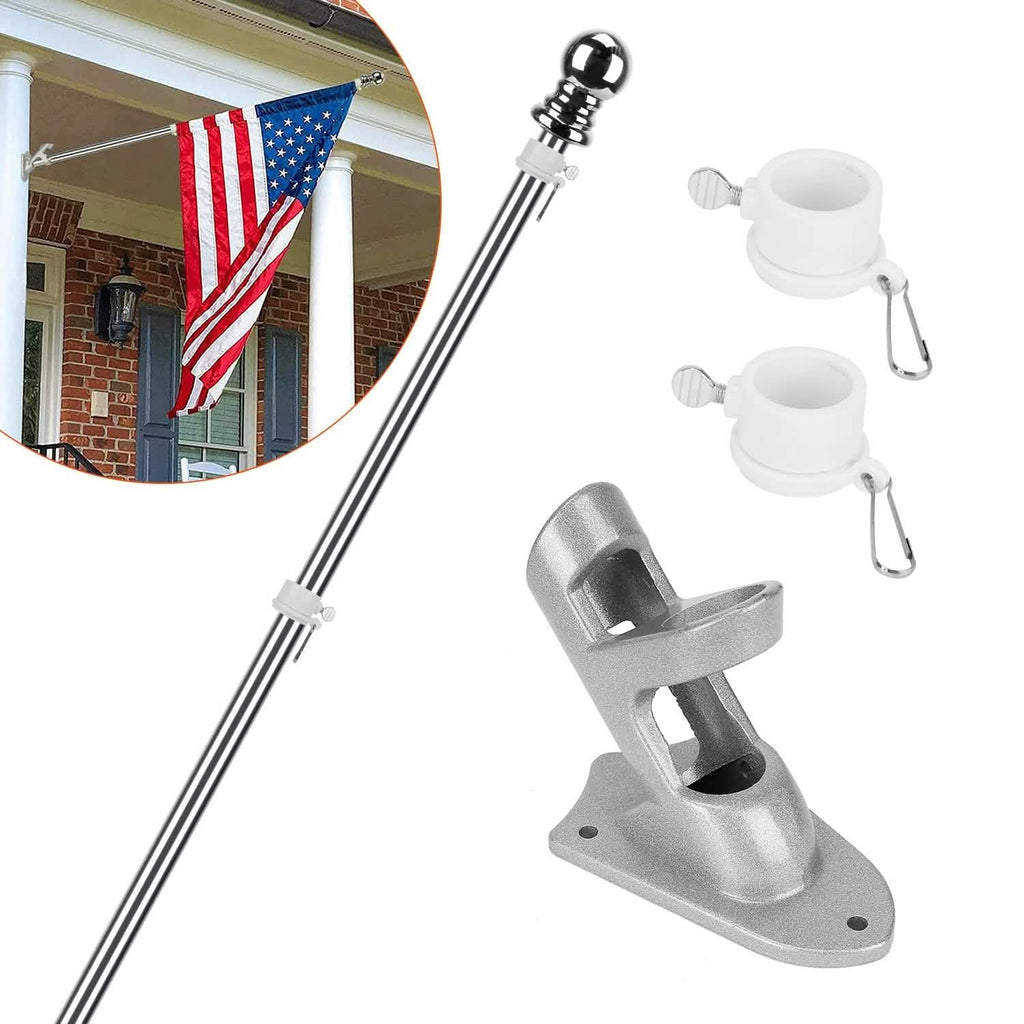 6Ft Stainless Steel Wall Mounted Flag Pole