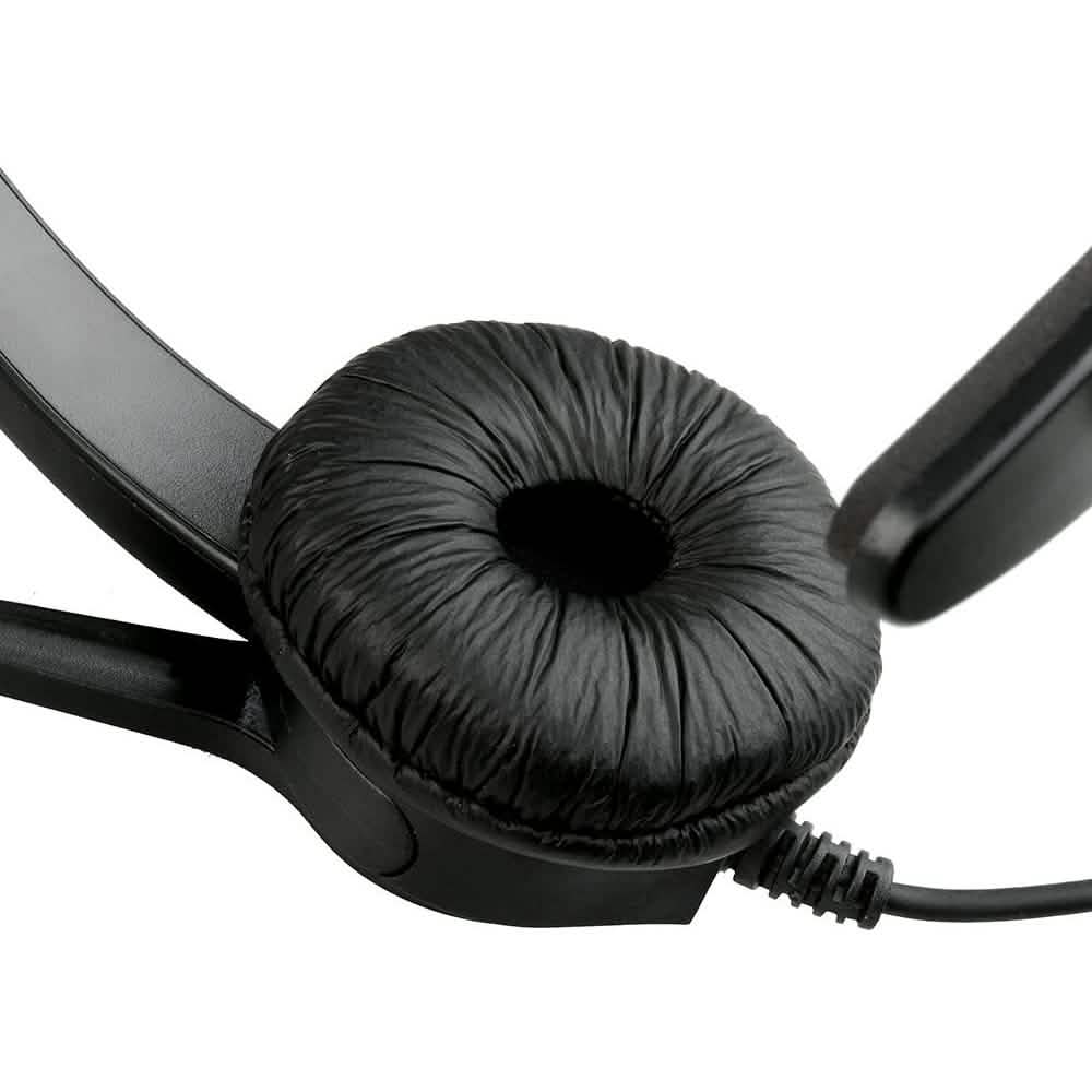 AGPtEK Call Center Hands-Free Noise Cancelling Corded Monaural Headset with Mic Mircrophone