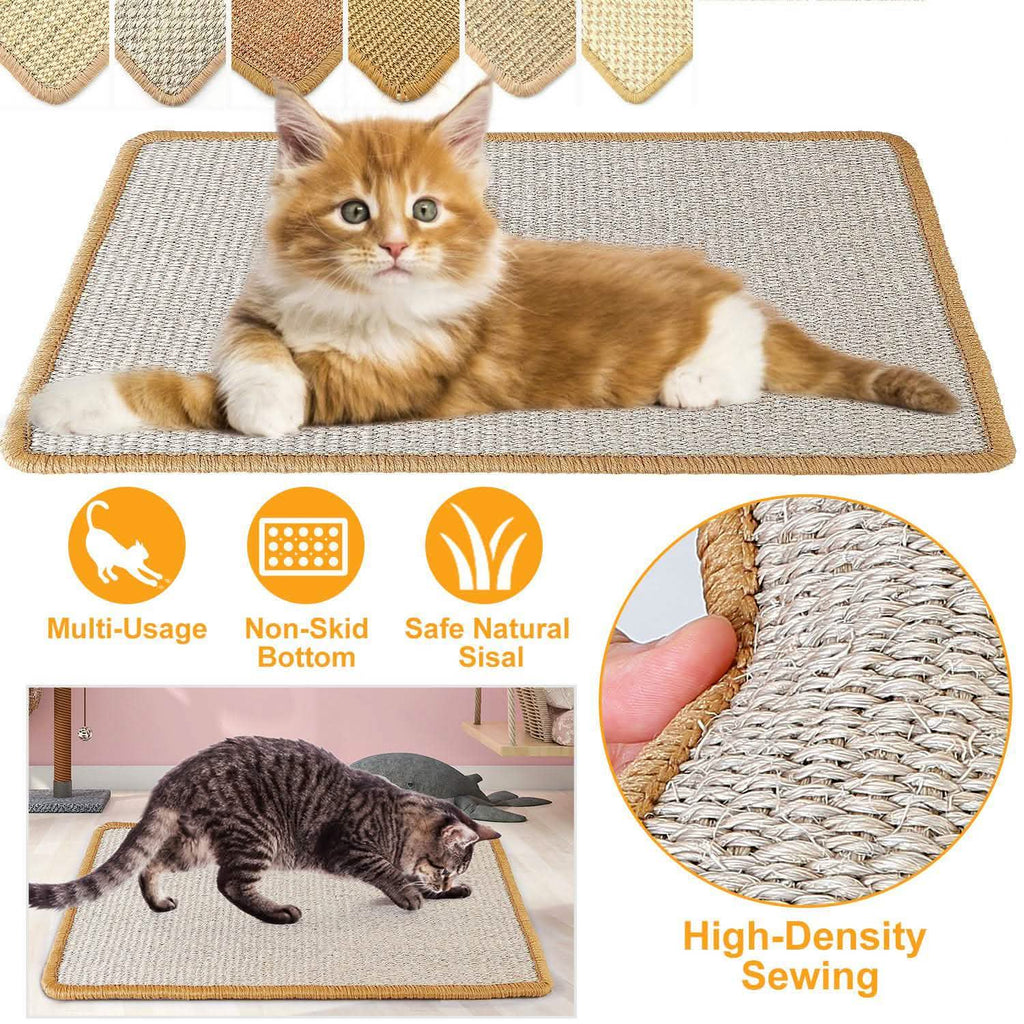 Anti-Slip Mat Horizontal Cat Floor Scratching Pad Rug