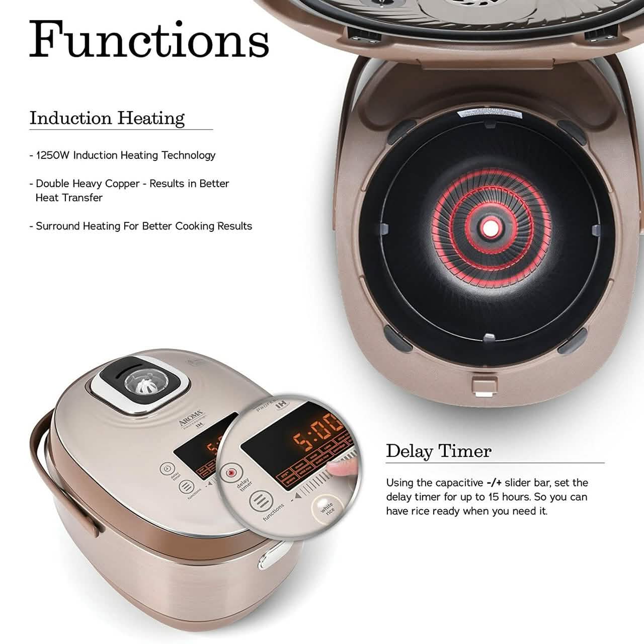 Aroma Housewares 10 Cup (Uncooked) Rice Cooker/Multicooker