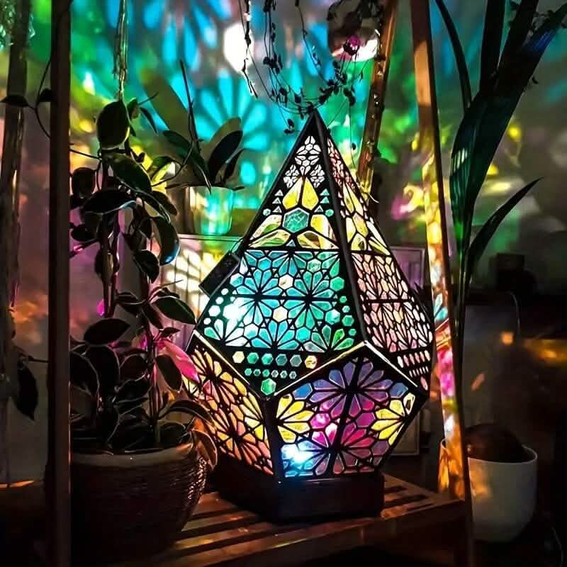 Bohemian Diamond Pole Star Projector Night Light