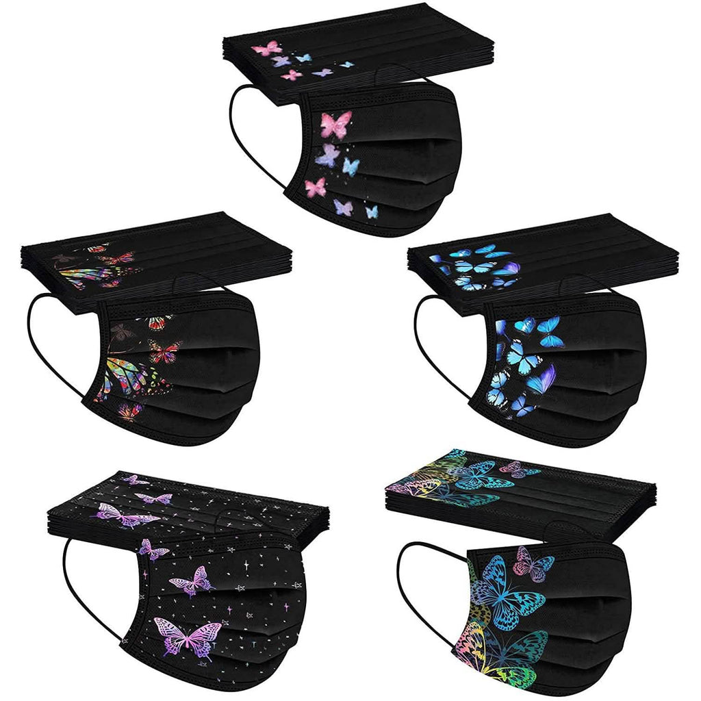 Butterfly Printed Paper Mask