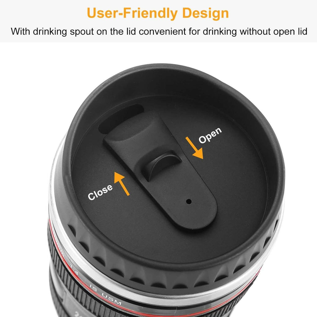 Camera Lens Coffee Mug Cup 13.6oz