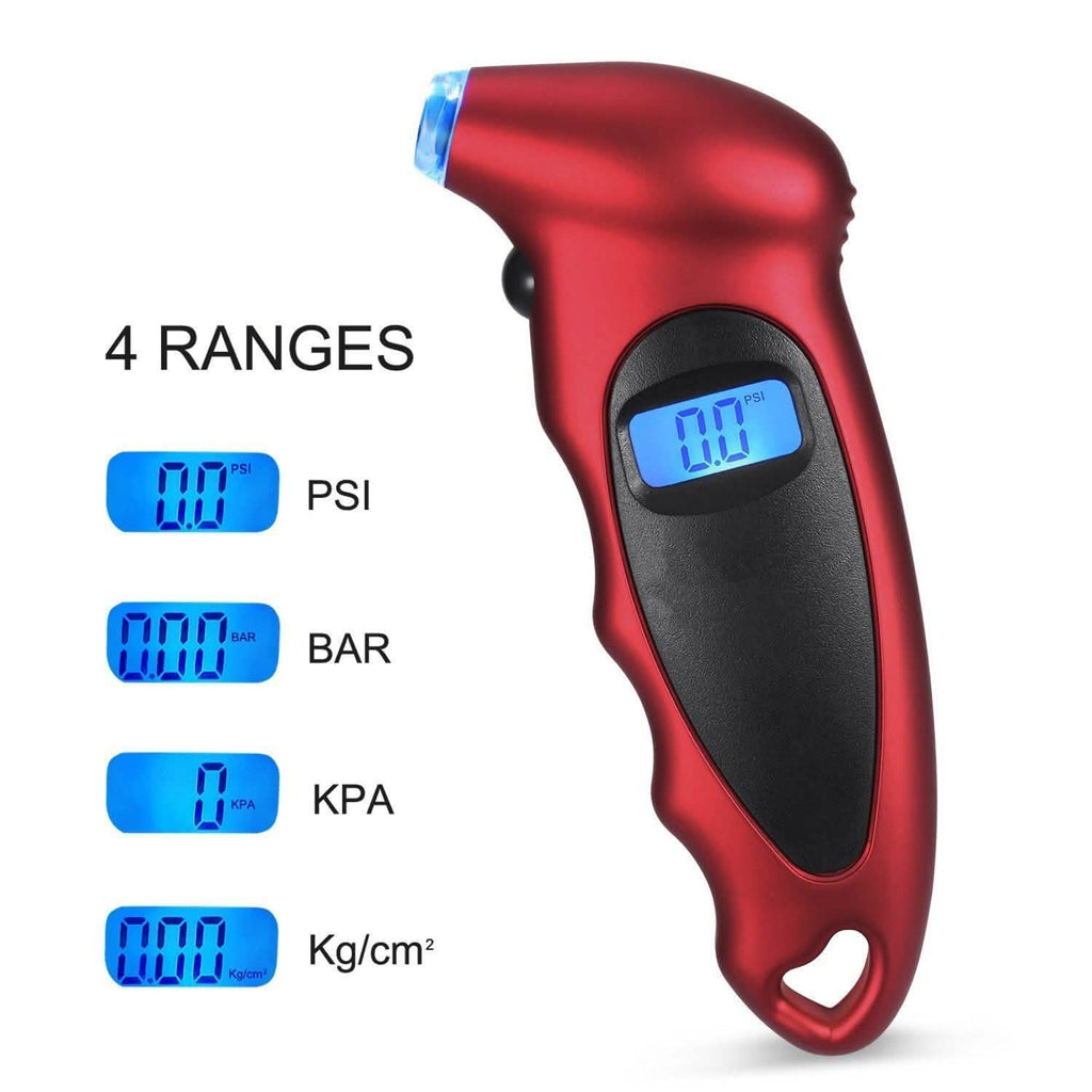 Digital Tire Pressure Gauge 150 PSI 4 Settings