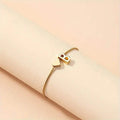 Elegant Love Heart Charm Bracelet - Delicate Minimalist Link Chain