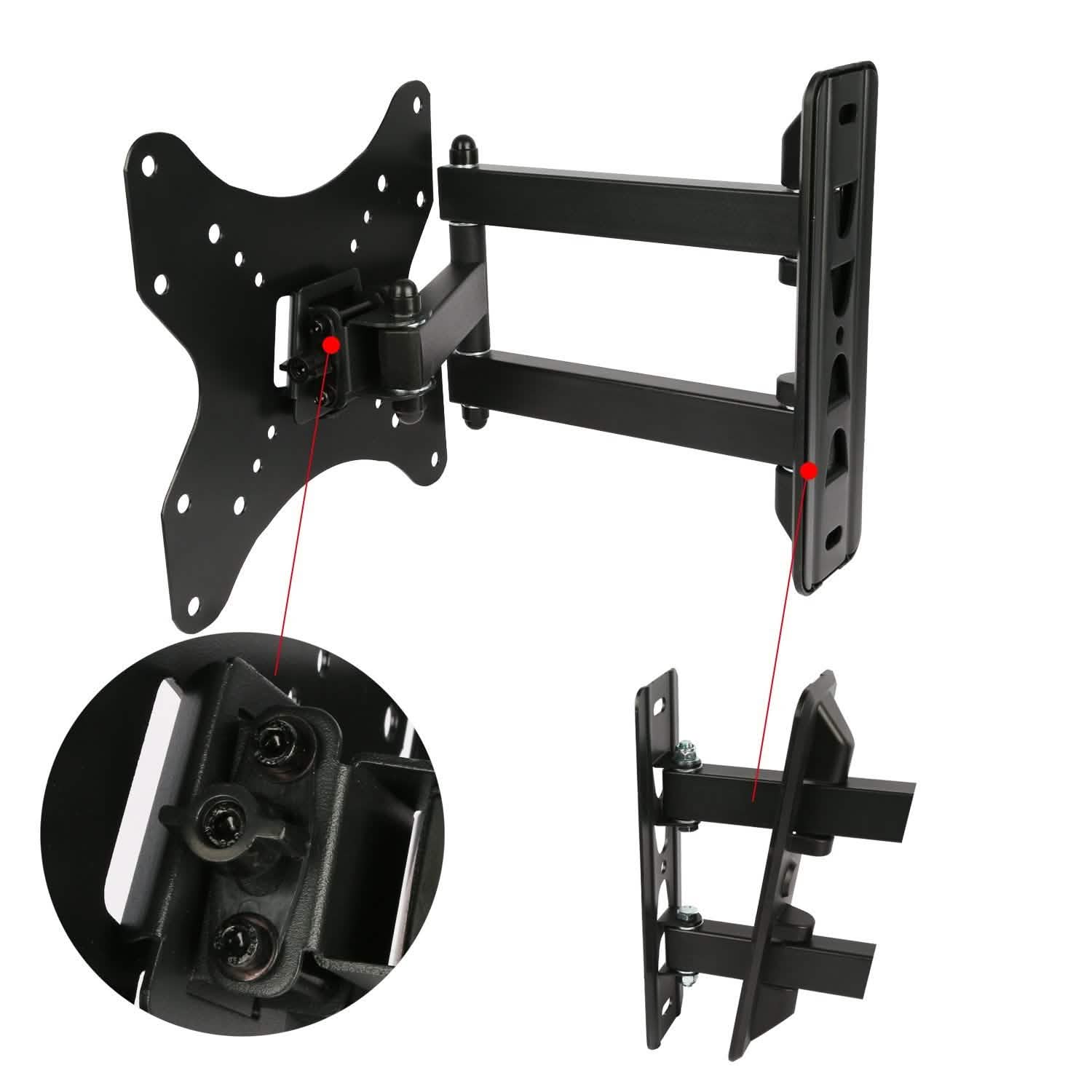 Full-Motion Articulating Wall Mount for 23"-55" TVs