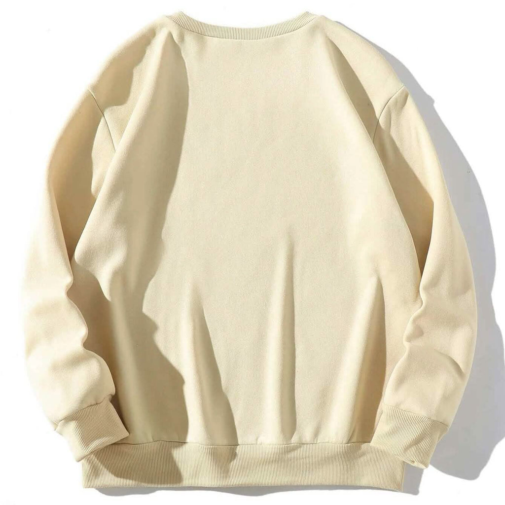 Graphic Print Thermal Sweatshirt