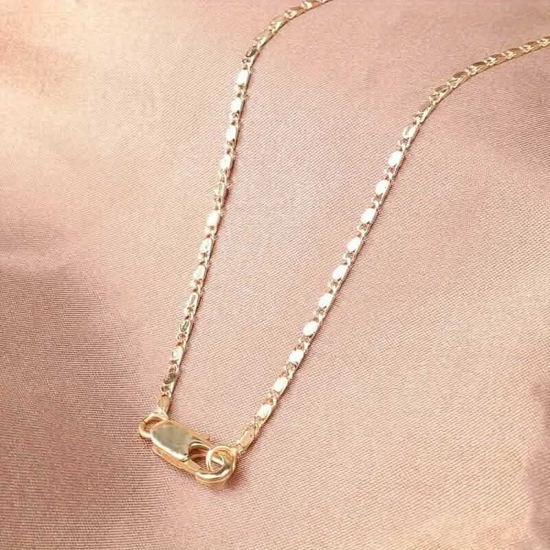 Italian 18K Gold Plated Punk Chain Necklace