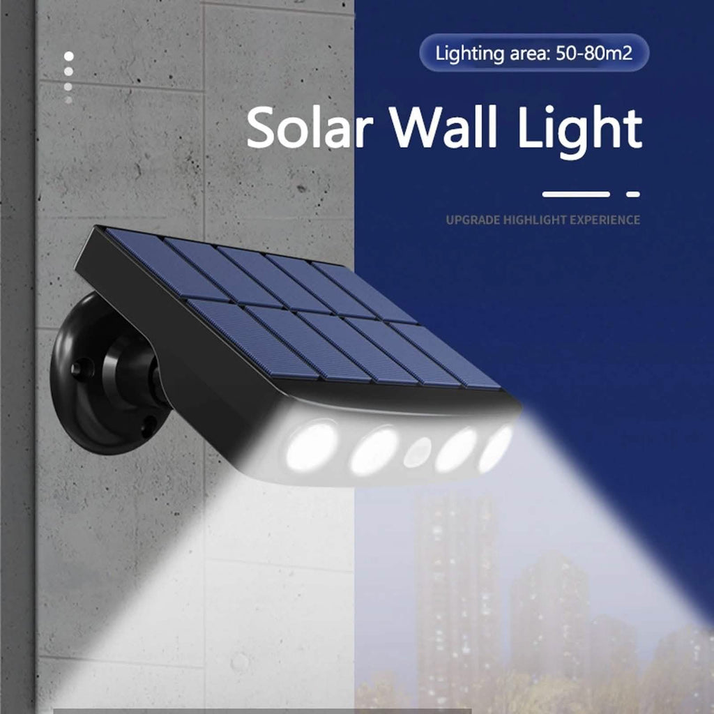 LED Solar Powered Wall Light Rotatable Waterproof Motion-Sensor Lights