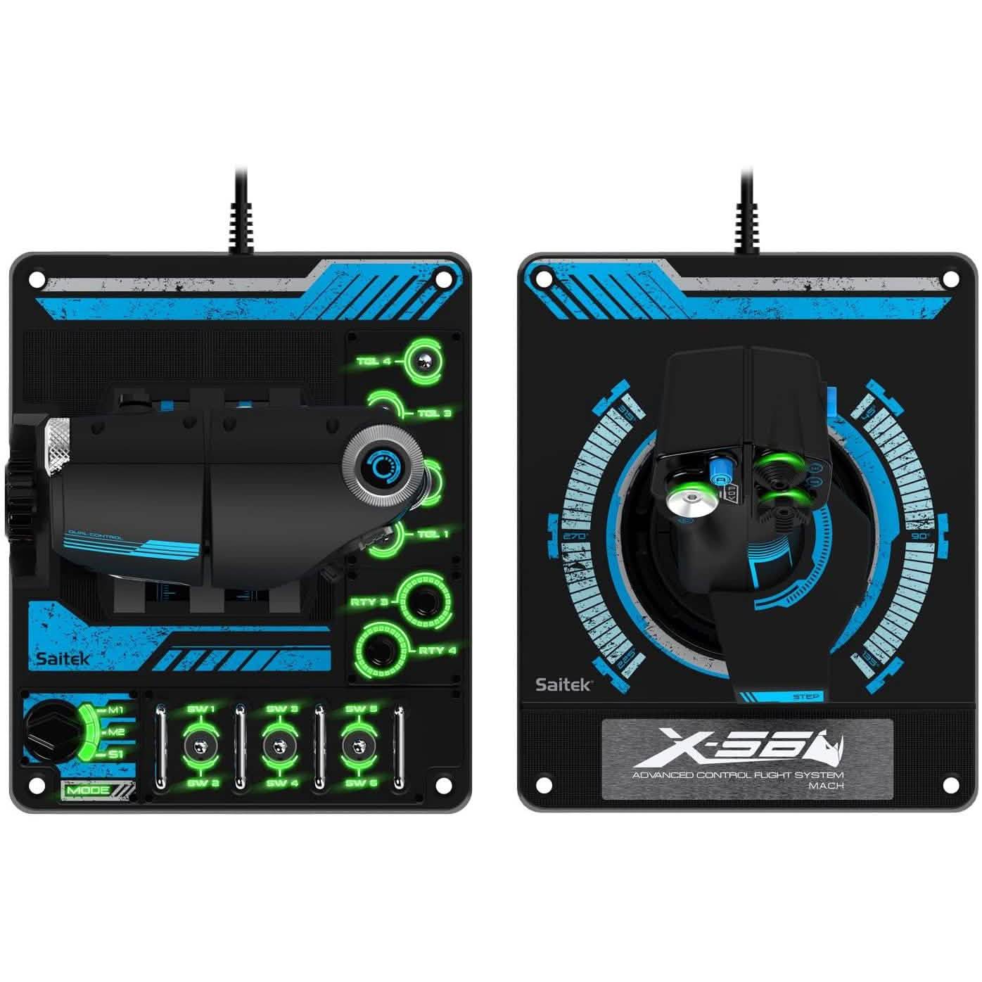 Logitech Gaming G Saitek Pro Flight X56 Rhino HOTAS