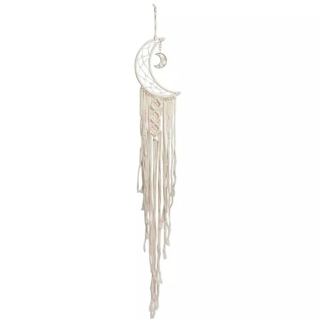 Macrame Woven Wall Hanging Boho Tapestry Moon Star Dreamcatcher Home Decor