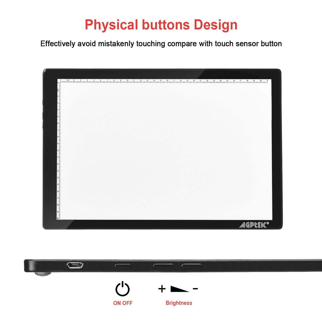Magnetic LED Artcraft Tracing Light Pad A4 Size Lightbox
