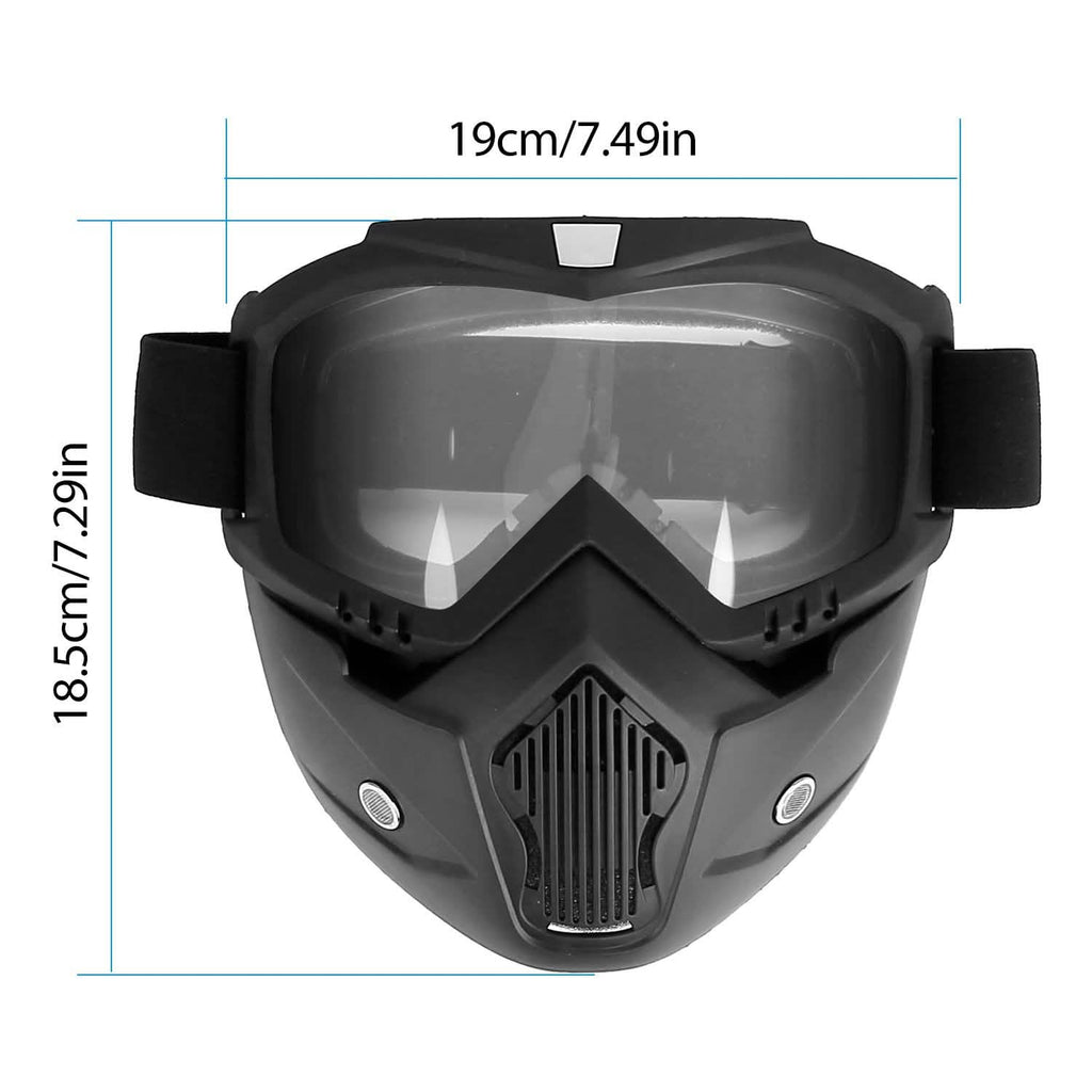 Mask Riding Goggle with Adjustable Non-slip Trip Mouth Filter