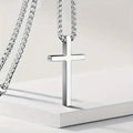 Men's Fashion Stainless Steel Cross Pendant Necklace