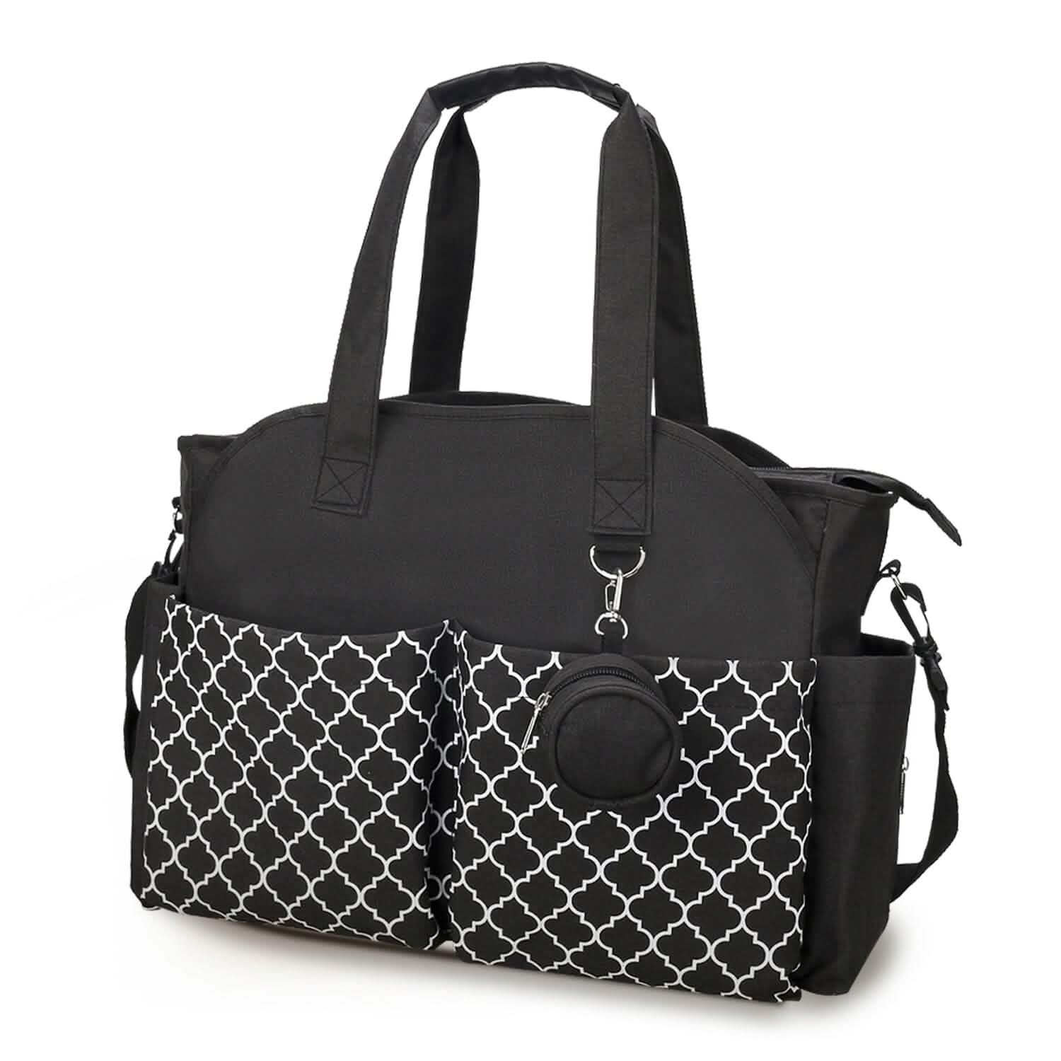 Multifunctional Diaper Changing Tote Bag with Adjustable Messenger Strap