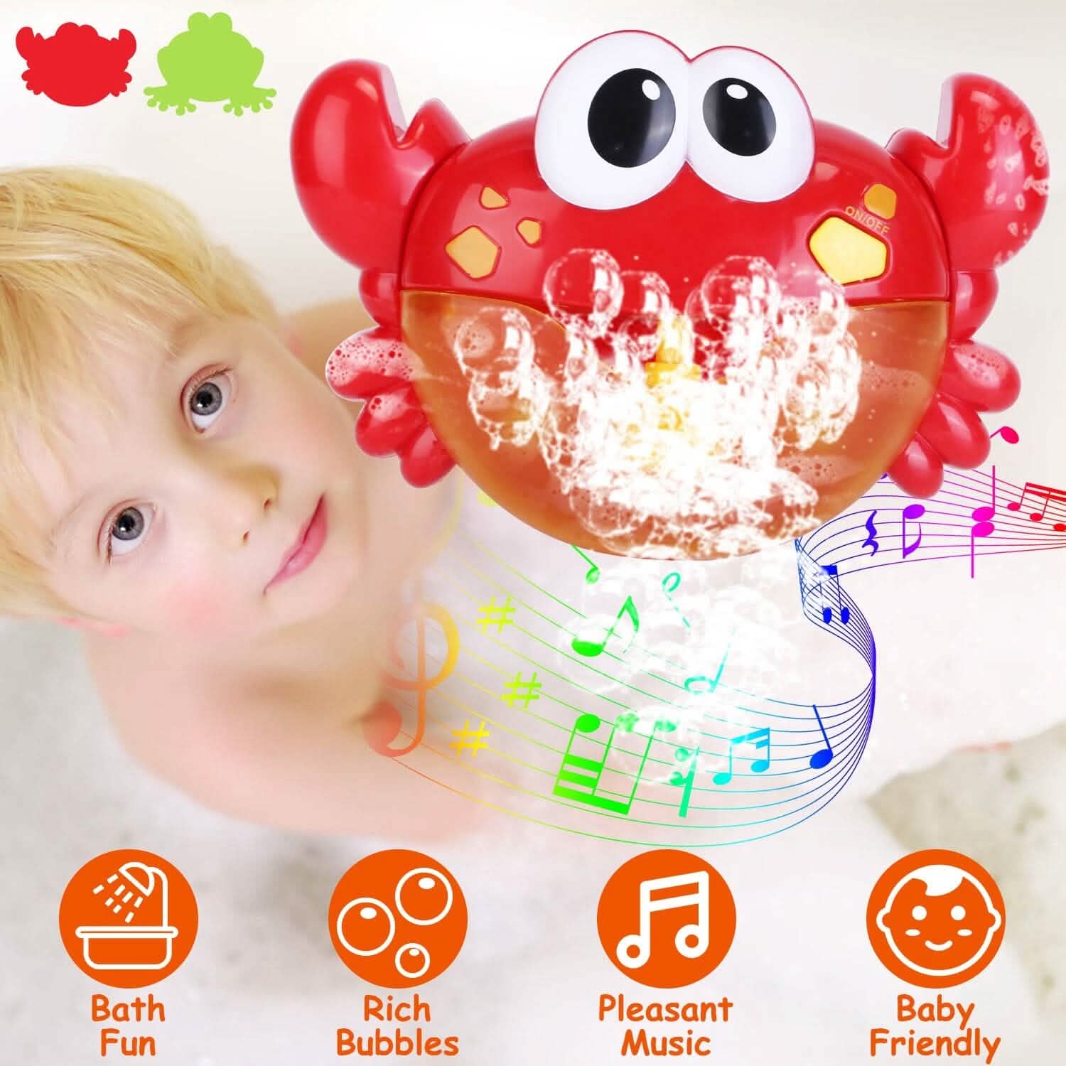 Musical Bubble Bath Maker for Bathtubs Toddler Bubble Machine