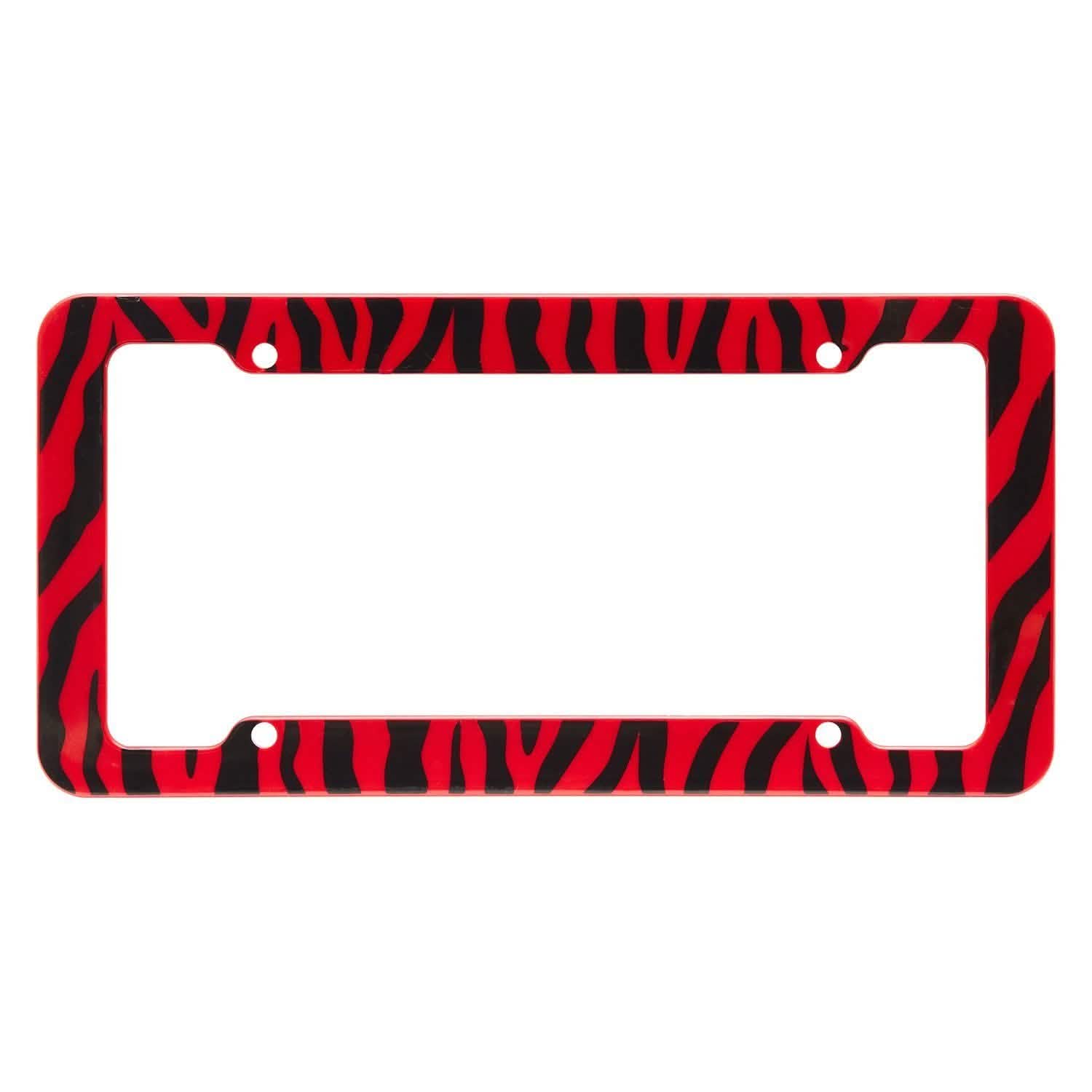 OxGord Zebra License Plate Frame