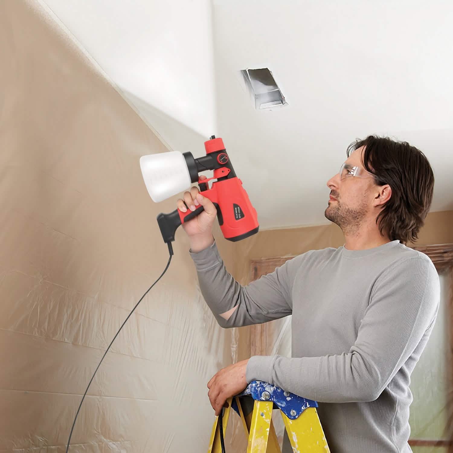 Paint Sprayer HVLP Handheld Painter with 3 Spray Patterns
