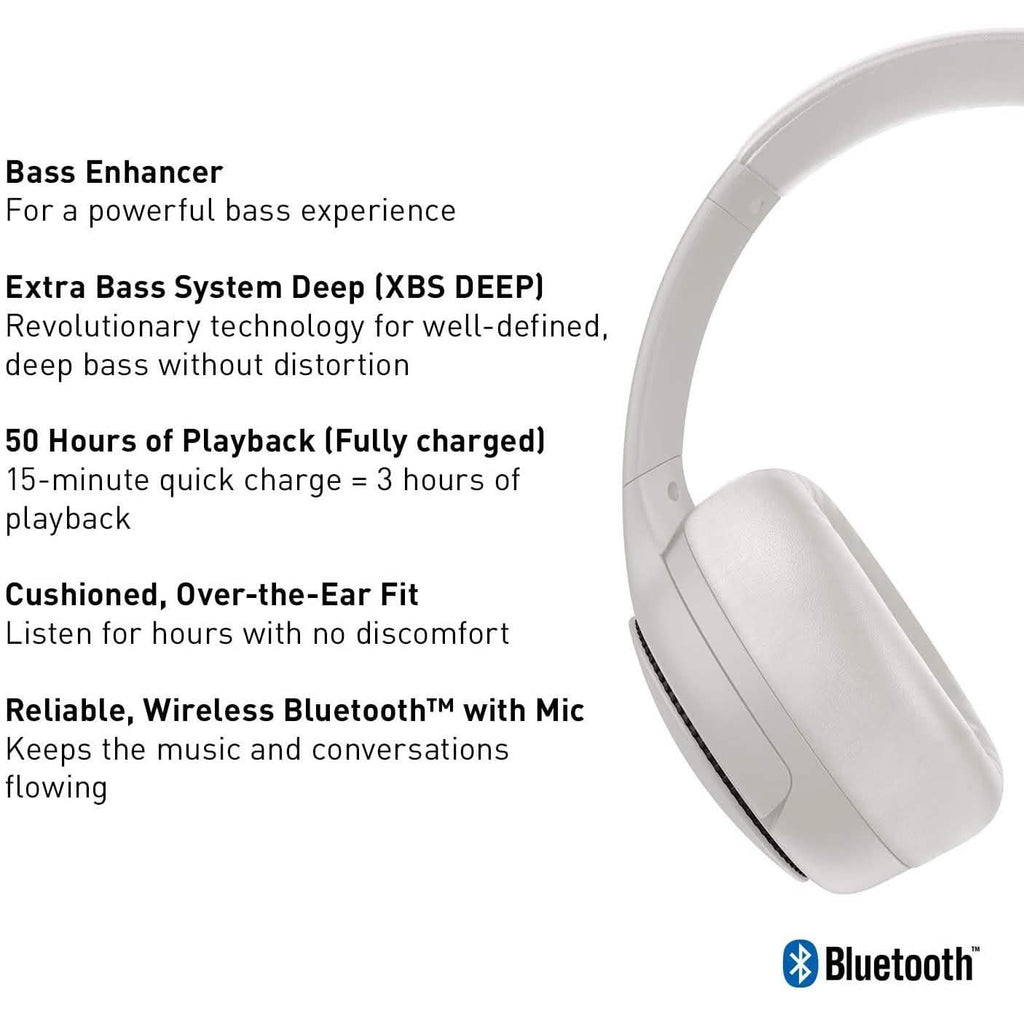 Panasonic RB-M300B Deep Bass Wireless Bluetooth Immersive Headphones