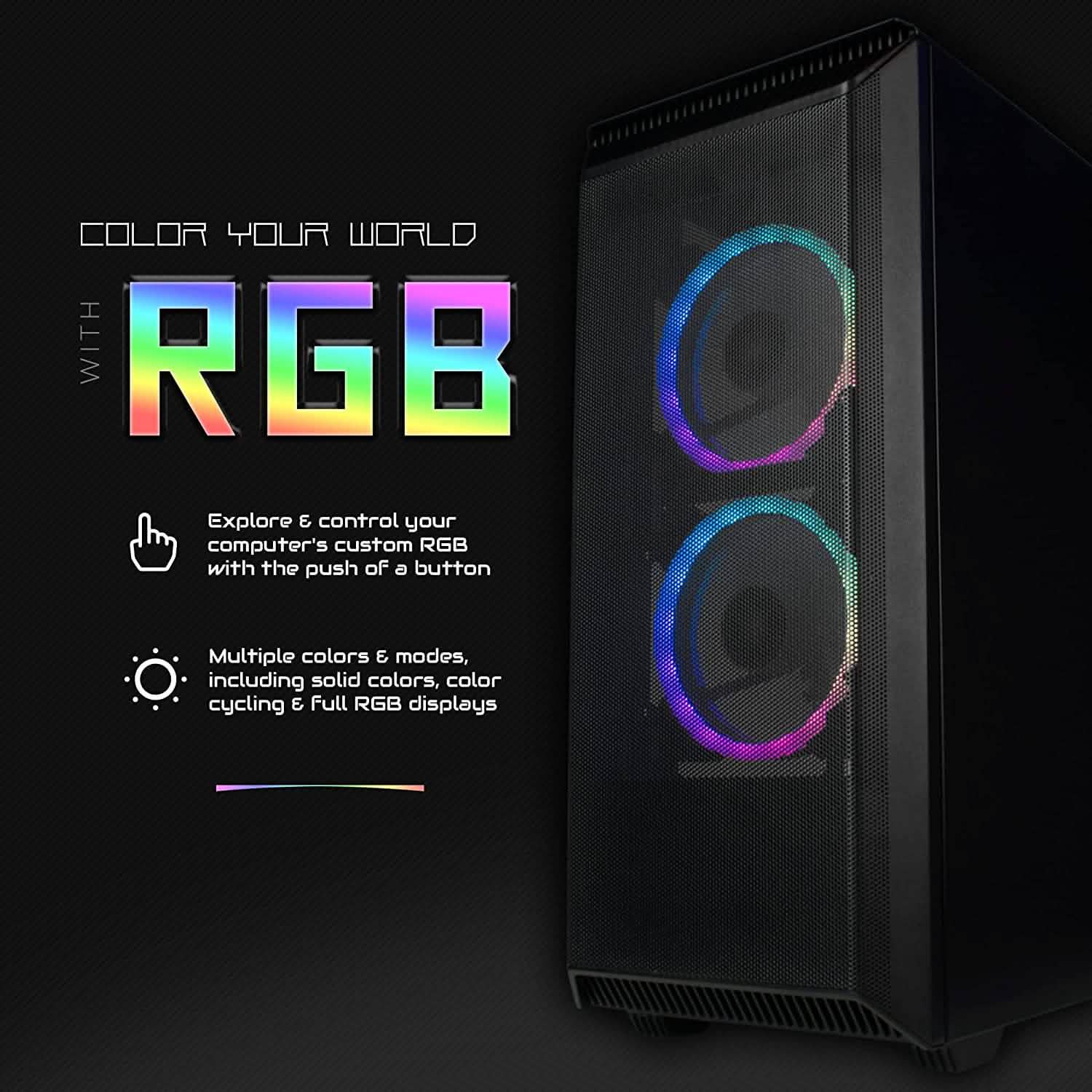 Periphio Leviathan Prebuilt VR Gaming Desktop Computer Overclocked GeForce RTX 3070 8GB (Refurbished)