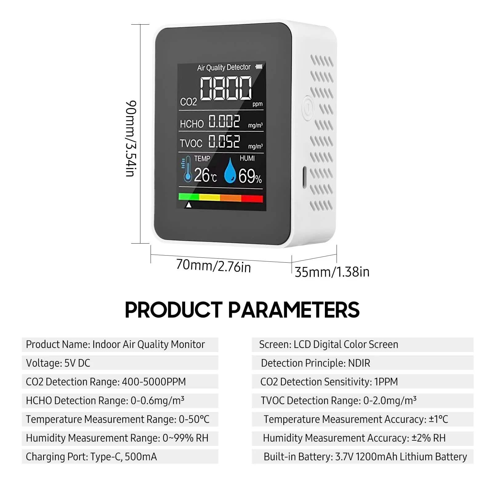 Portable Air Quality Monitor