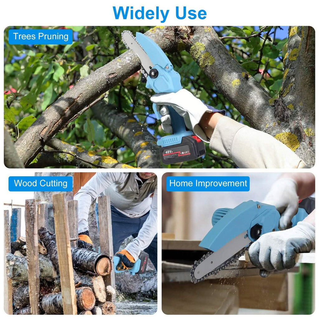 Portable Handheld Cordless Small Chain Saw Battery Powered